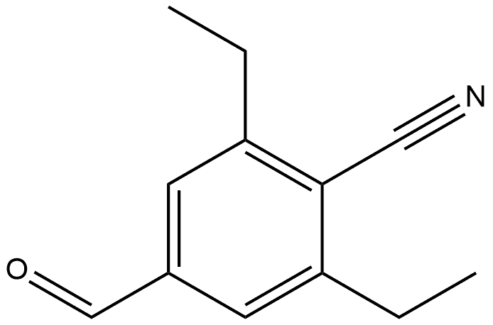 2,6-Diethyl-4-formylbenzonitrile 结构式