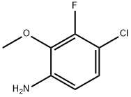 4-氯-3-氟-2-甲氧基苯胺 结构式