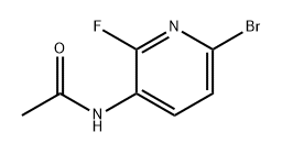 N-(6-溴-2-氟吡啶-3-基)乙酰胺 结构式