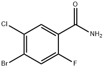 4-溴-5-氯-2-氟苯甲酰胺 结构式