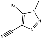 1H-1,2,3-Triazole-4-carbonitrile, 5-bromo-1-methyl- 结构式