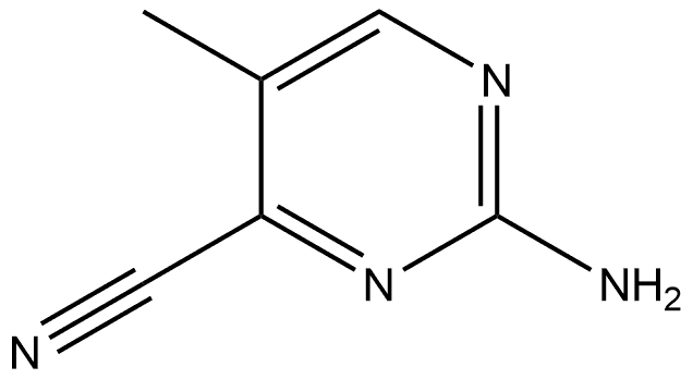 2-氨基-5-甲基嘧啶-4-腈 结构式