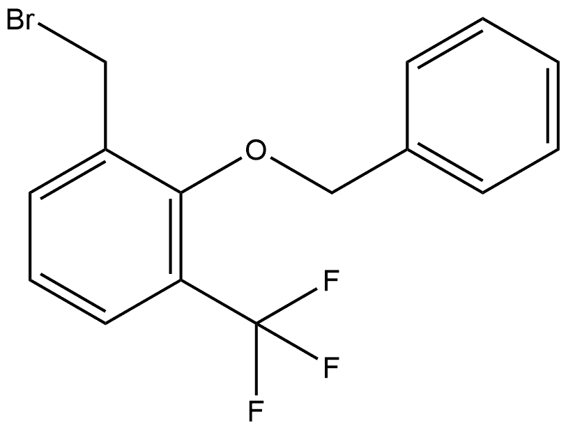 1-(Bromomethyl)-2-(phenylmethoxy)-3-(trifluoromethyl)benzene 结构式