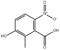 3-羟基-2-甲基-6-硝基苯甲酸 结构式