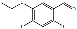 2,4-二氟-5-乙氧基苯甲醛 结构式