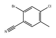 2-溴-4-氯-5-甲基苄腈 结构式