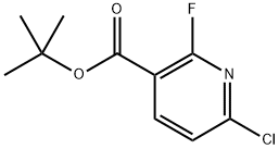 1,1-二甲基乙基6-氯-2-氟-3-吡啶羧酸盐 结构式