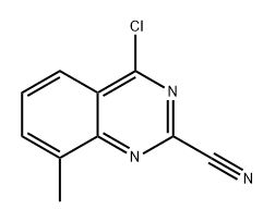 4-chloro-8-methylquinazoline-2-carbonitrile 结构式