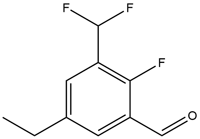 3-(difluoromethyl)-5-ethyl-2-fluorobenzaldehyde 结构式