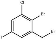 2-Bromo-3-chloro-5-iodobenzyl bromide 结构式