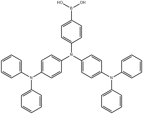 (4-(双(4-(二苯基氨基)苯基)氨基)苯基)硼酸 结构式
