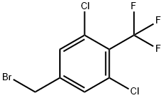 3,5-Dichloro-4-(trifluoromethyl)benzyl bromide 结构式