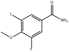 3-fluoro-5-iodo-4-methoxybenzamide 结构式