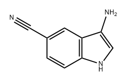 3-氨基-1H-吲哚-5-腈 结构式