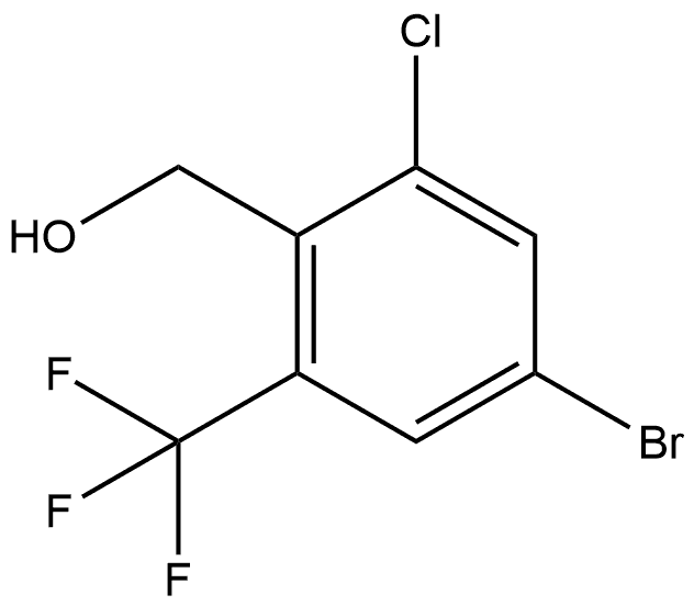 2-氯-4-溴-6-三氟甲基苯苄醇 结构式