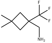 3,3-二甲基-1-(三氟甲基)环丁基)甲胺 结构式