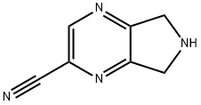 5H-Pyrrolo[3,4-b]pyrazine-2-carbonitrile, 6,7-dihydro- 结构式