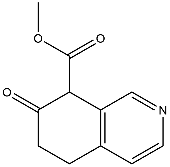 7-Oxo-5,6,7,8-tetrahydro-isoquinoline-8-carboxylic acid methyl ester 结构式