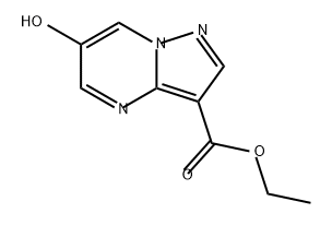 6-羟基吡唑并[1,5-A]嘧啶-3-羧酸乙酯 结构式