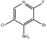 3-溴-5-氯-2-氟吡啶-4-胺 结构式