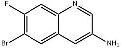6-溴-7-氟喹啉-3-胺 结构式
