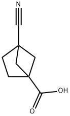 4-Cyanobicyclo[2.1.1]hexane-1-carboxylic acid 结构式