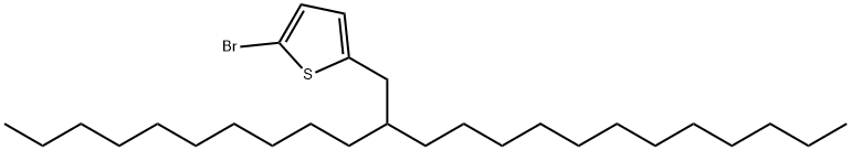 噻吩,2-溴-5-(2-癸基十四烷基) 结构式
