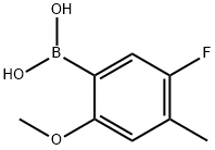 Boronic acid, B-(5-fluoro-2-methoxy-4-methylphenyl)- 结构式