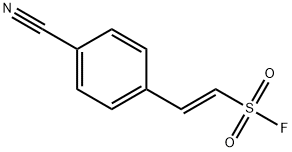 Ethenesulfonyl fluoride, 2-(4-cyanophenyl)-, (1E)- 结构式