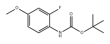 Carbamic acid, N-(2-fluoro-4-methoxyphenyl)-, 1,1-dimethylethyl ester 结构式