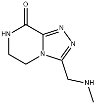 1,2,4-Triazolo[4,3-a]pyrazin-8(5H)-one, 6,7-dihydro-3-[(methylamino)methyl]- 结构式