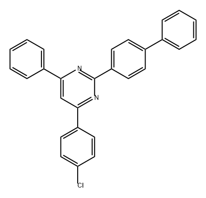 2-[1,1'-联苯]-4-基-4-(4-氯苯基)-6-苯基嘧啶 结构式