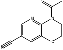 2H-Pyrido[3,2-b]-1,4-oxazine-7-carbonitrile, 4-acetyl-3,4-dihydro- 结构式