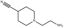 4-Piperidinecarbonitrile, 1-(2-aminoethyl)- 结构式