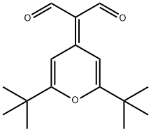 2-(2,6-di-tert-butyl-4H-pyran-4-ylidene)propanedial 结构式