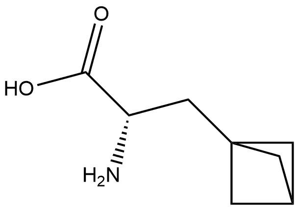 Bicyclo[1.1.1]pentane-1-propanoic acid, α-amino-, (αS)- 结构式