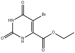 5-溴-2,6-二氧代-1,2,3,6-四氢嘧啶-4-甲酸乙酯 结构式