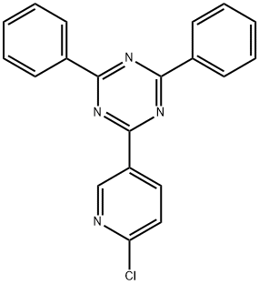 2-(6-氯吡啶-3-基)-4,6-二苯基-1,3,5-三嗪 结构式