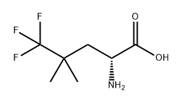 (R)-2-氨基-5,5,5-三氟-4,4-二甲基戊酸 结构式