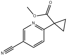 1-(5-氰基吡啶-2-基)环丙烷甲酸甲酯 结构式