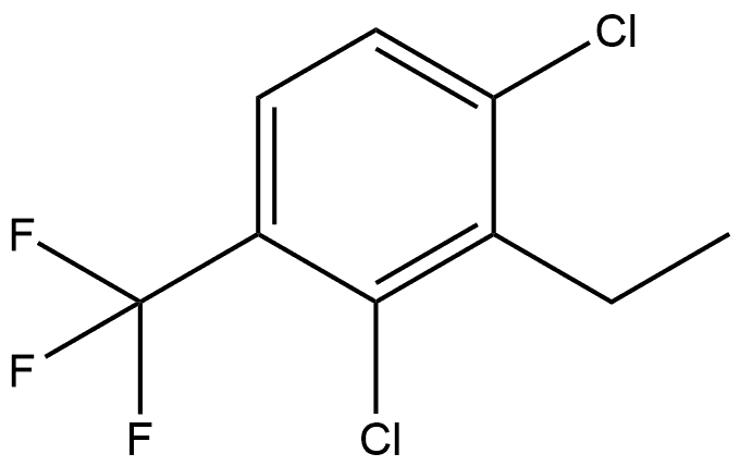 1,3-Dichloro-2-ethyl-4-(trifluoromethyl)benzene 结构式