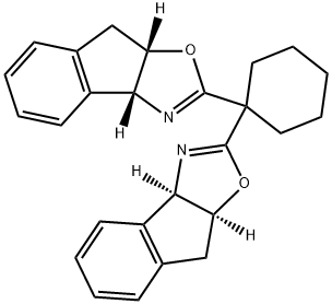 (3AR,3A'R,8AS,8A'S)-2,2'-亚环己基双(8,8A-二氢-3AH-茚并[1,2-D]噁唑) 结构式