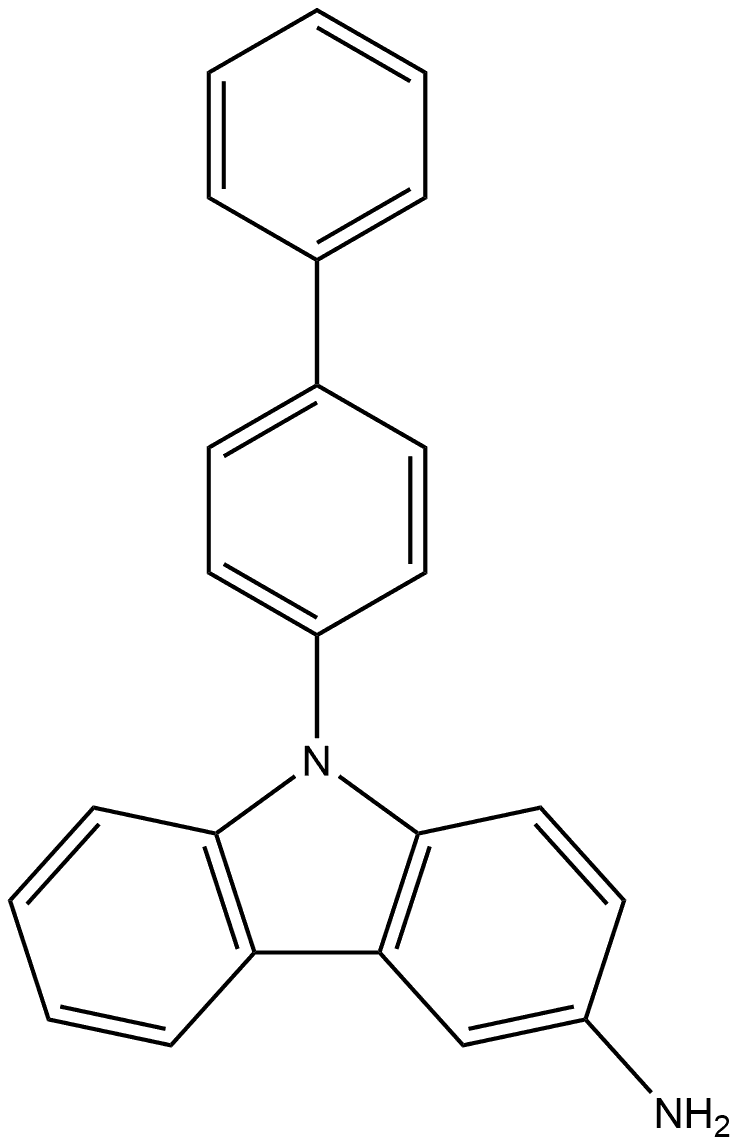9H-Carbazol-3-amine, 9-[1,1'-biphenyl]-4-yl- 结构式