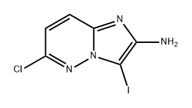 6-氯-3-碘咪唑并[1,2-B]哒嗪-2-胺 结构式