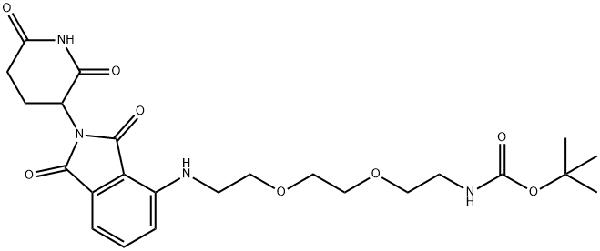 沙利度胺-NH-PEG2-NH-BOC 结构式