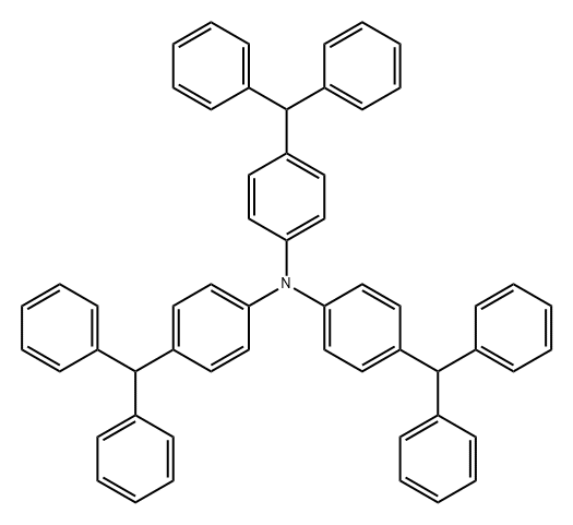 Benzenamine, 4-(diphenylmethyl)-N,N-bis[4-(diphenylmethyl)phenyl]- 结构式