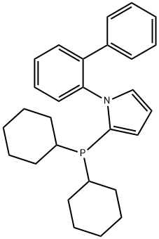 1-([1,1'-biphenyl]-2-yl)-2-(dicyclohexylphosphanyl)-1H-pyrrole 结构式