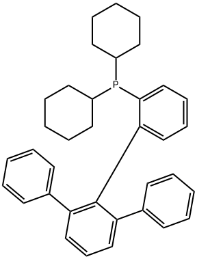 dicyclohexyl(6'-phenyl-[1,1':2',1''-terphenyl]-2-yl)phosphane 结构式