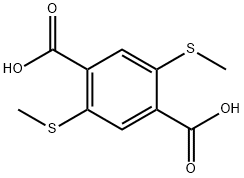 1,4-Benzenedicarboxylic acid, 2,5-bis(methylthio)- 结构式