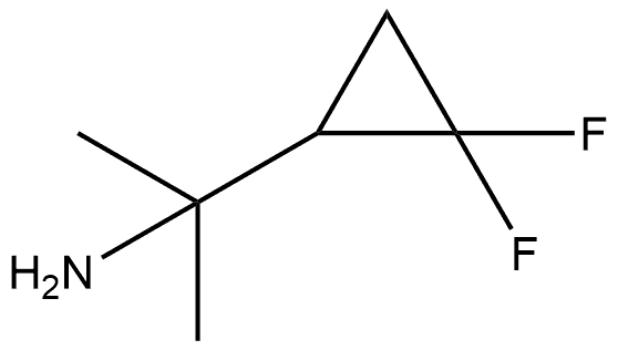 Cyclopropanemethanamine, 2,2-difluoro-α,α-dimethyl- 结构式